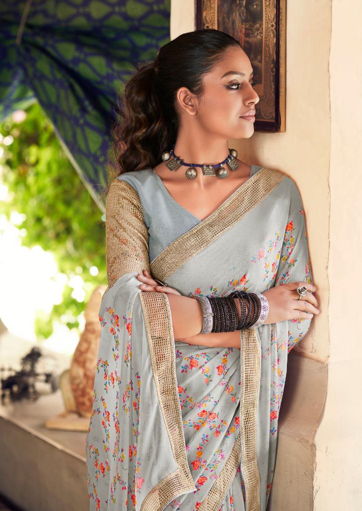 Kashvi Madhuri Latest Designer Ethnic Wear Georgette Saree Collection